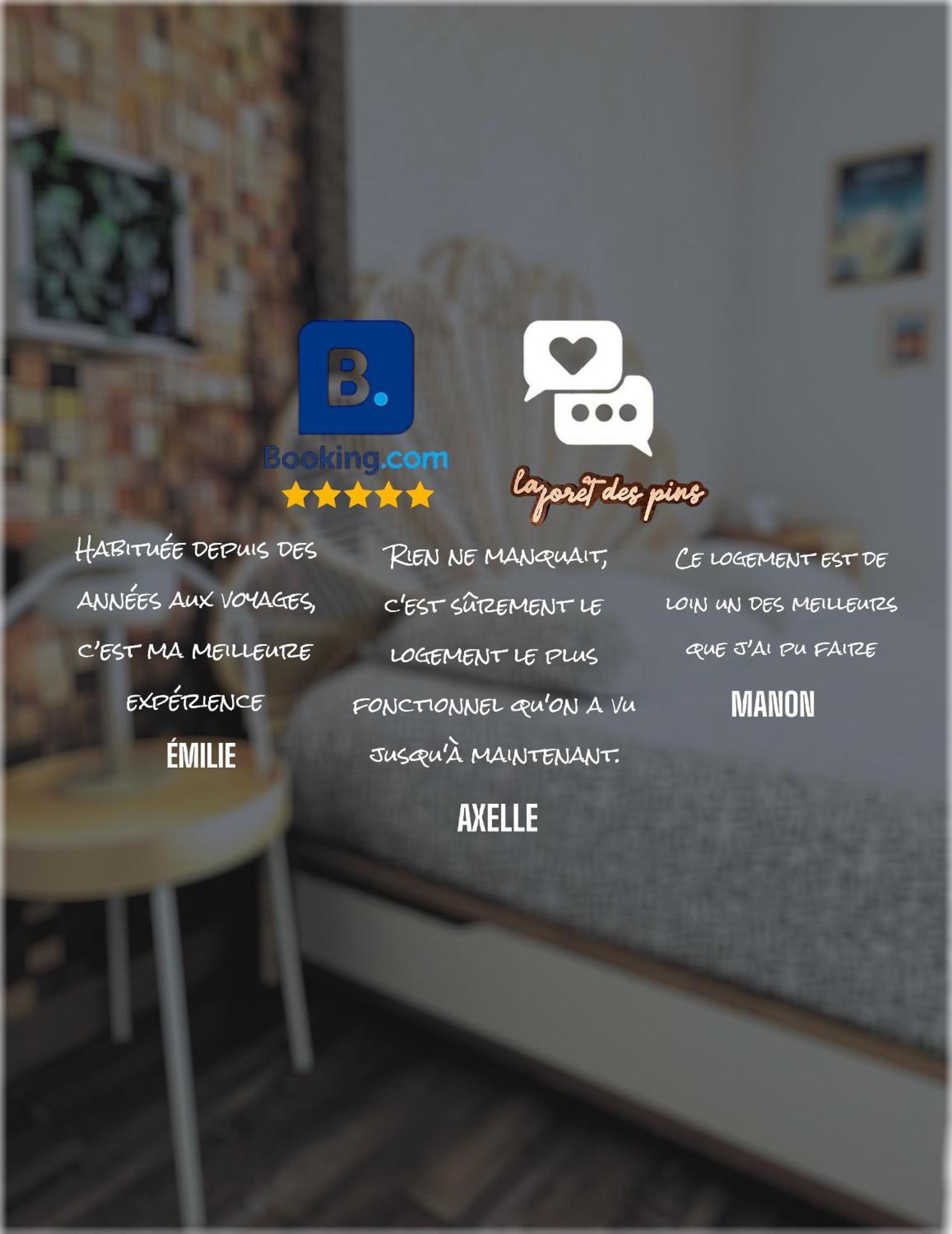 La Foret Des Pins - Free Check-In - Wifi - Parking Prive - Netflix - Draps & Serviettes Inclus Лабенн Екстер'єр фото