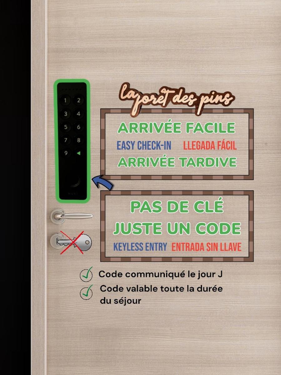 La Foret Des Pins - Free Check-In - Wifi - Parking Prive - Netflix - Draps & Serviettes Inclus Лабенн Екстер'єр фото